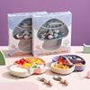 new pattern Sucker Mushroom children silica gel Dinner plate Food grade Integrated baby Complementary food tableware suit