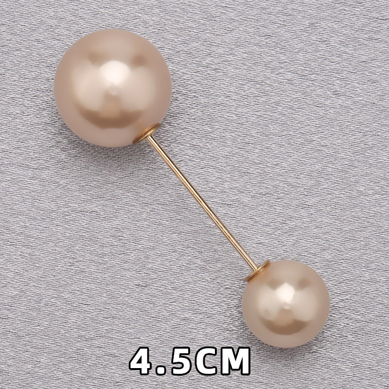 Camisas de perlas, broches de collar, suéter, vestido, cintura fija, broches decorativos simples