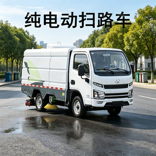 中小型纯电动洗扫车新能源动力道路清扫车可上绿牌3吨纯电扫路车