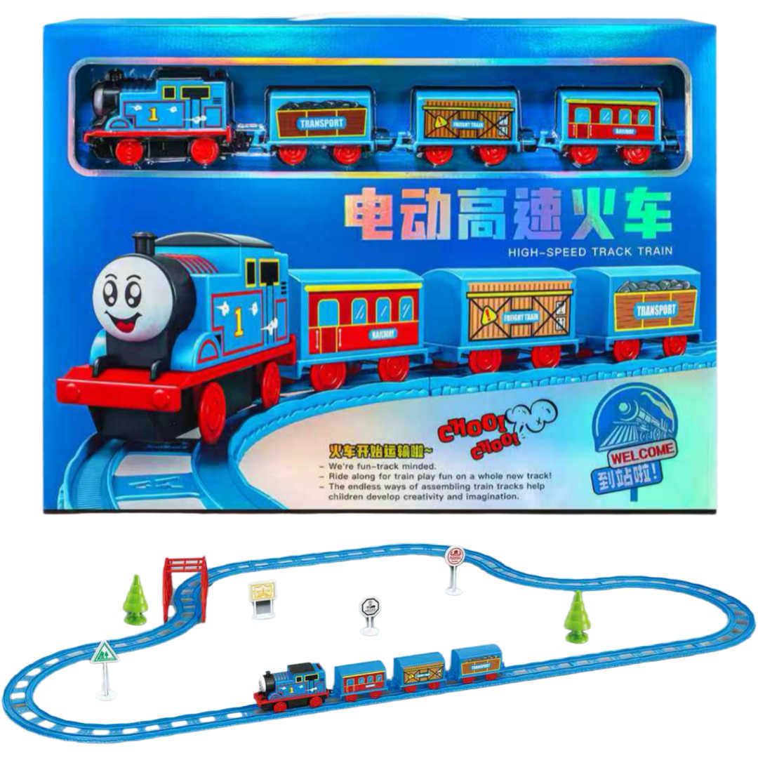 electric high speed train railed for boys