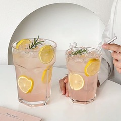 大容量フルーツティーのグラス夏の家庭用厚手のアイデア冷たい飲み物のレモンジュースはコップのビールのコップを飲みます。