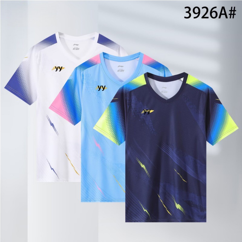 2025 Badminton Clothing for Men and Women, Outdoor Sportswear, Quick-Drying Clothing, Sports Suit, Women's Summer Training Competition Short-Sleeved Clothing