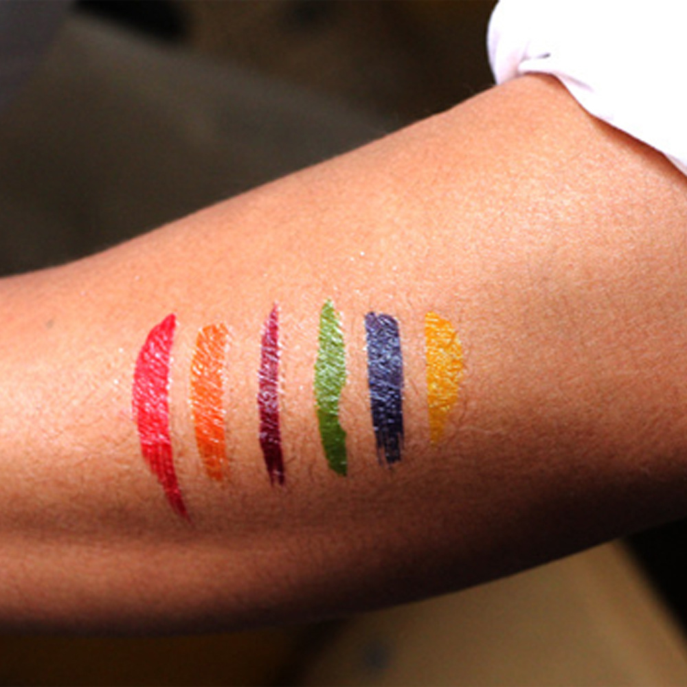 Tatuajes Temporales Grafiti de Arcoíris Impermeables de Papel de Transferencia para Fiestas