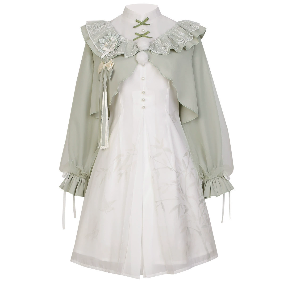 Genuine design retro Hanfu, jacket, dress, set