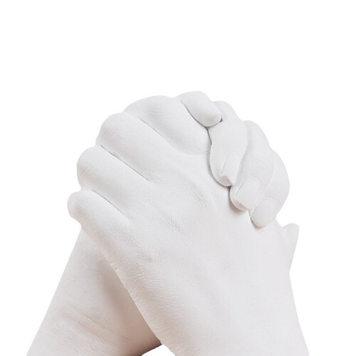 DIY hand mold cloning powder hand mold impression mud couple hand mold baby hand and foot impression mud plaster hand material 3D homemade
