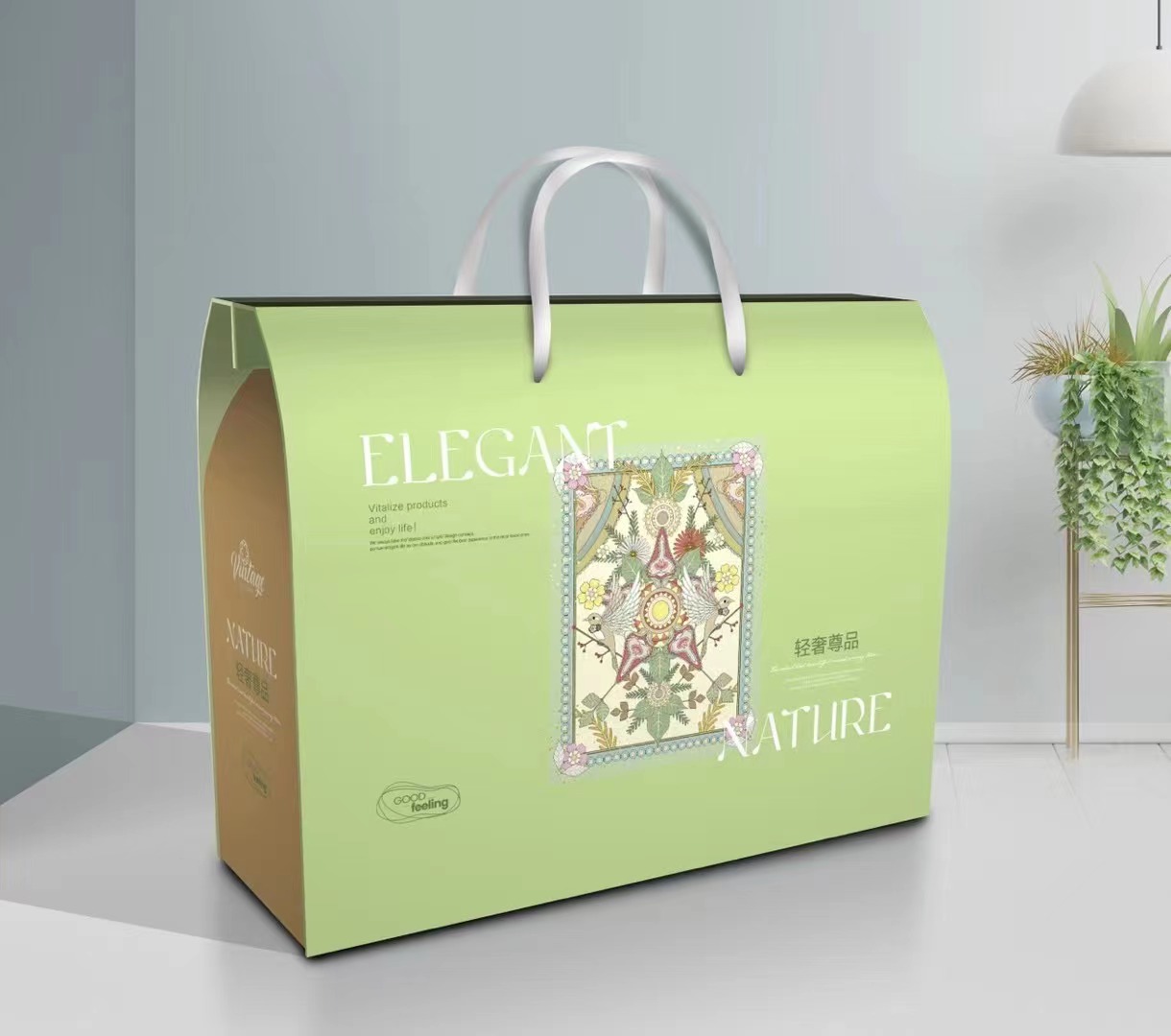 Hecha a medida verano fresco está acondicionado por la actividad abierta caja de regalo de seda verano embalaje caja de cartón en stock puede agregar logotipo