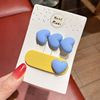 Korean candy color love hair clip simple girl hair jewelry head jewelry hair card girl broken hair BB bang bangs clip card