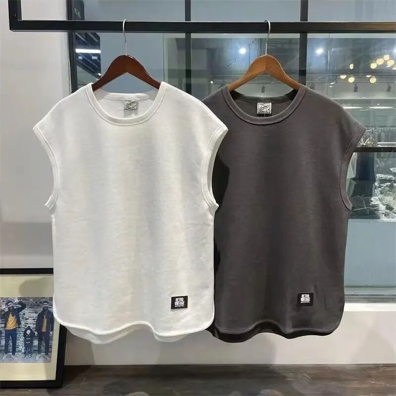 Wholesale Foreign Trade Designer-Style Men's Large Size Sports Loose Cheap Summer Thin Sleeveless T-Shirt Tank Top