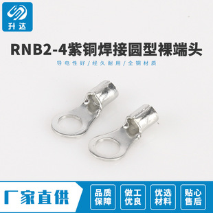 Hot Sale Promotion Rnb2-4 Copper Welded Round Bare Terminals Cold-Pressed Terminals 1000 Pieces