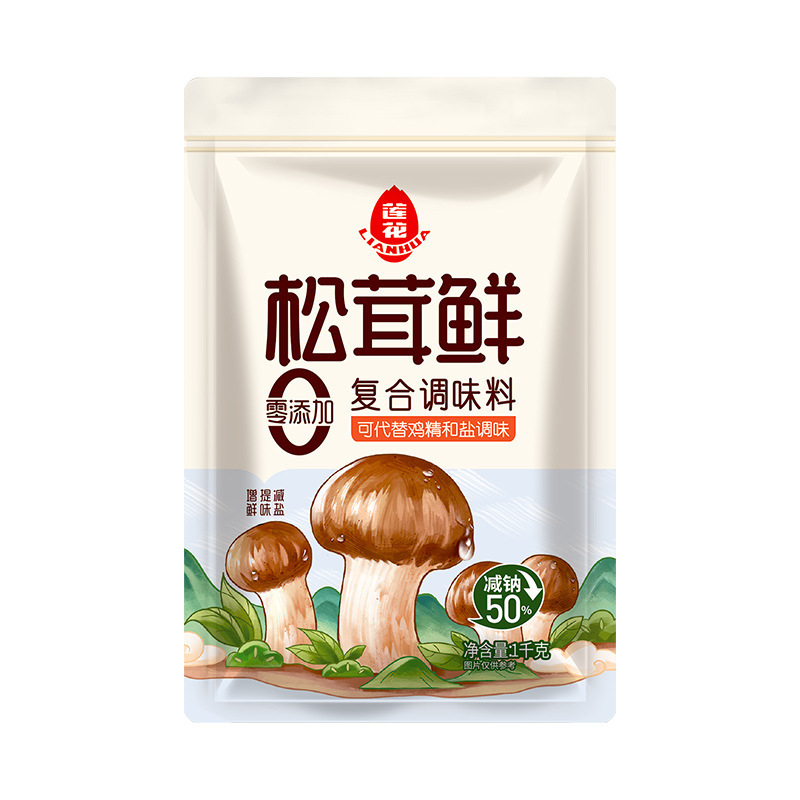 蓮花松茸新鮮調味料1000g/袋0大包装飲食卸売り量は鶏精に代わる|undefined