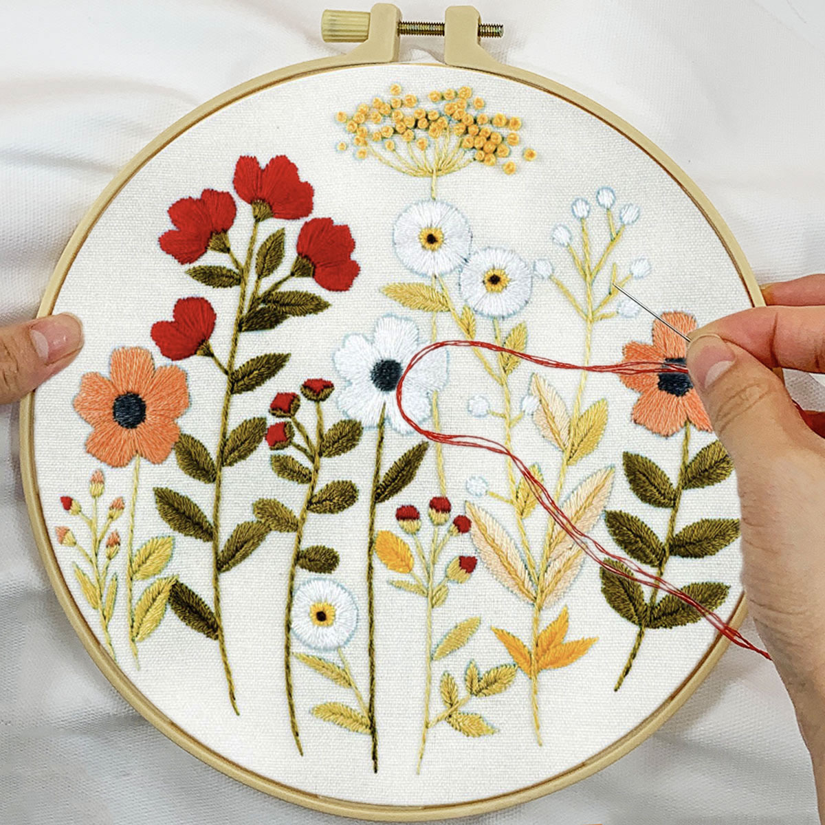 Mona Lisa bordado real flores y plantas colección nueva simulación de estilo chino bordado decoración bordado a mano