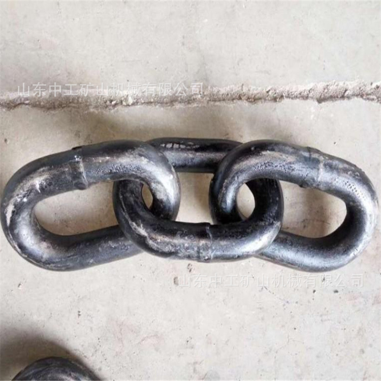 刮板输送机G80锰钢起重链条 矿车三连环 多种刮板机配件