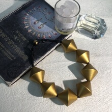 【蜜南】monise风乌木轻奢重工高级百搭中古风文艺时尚精致款项链