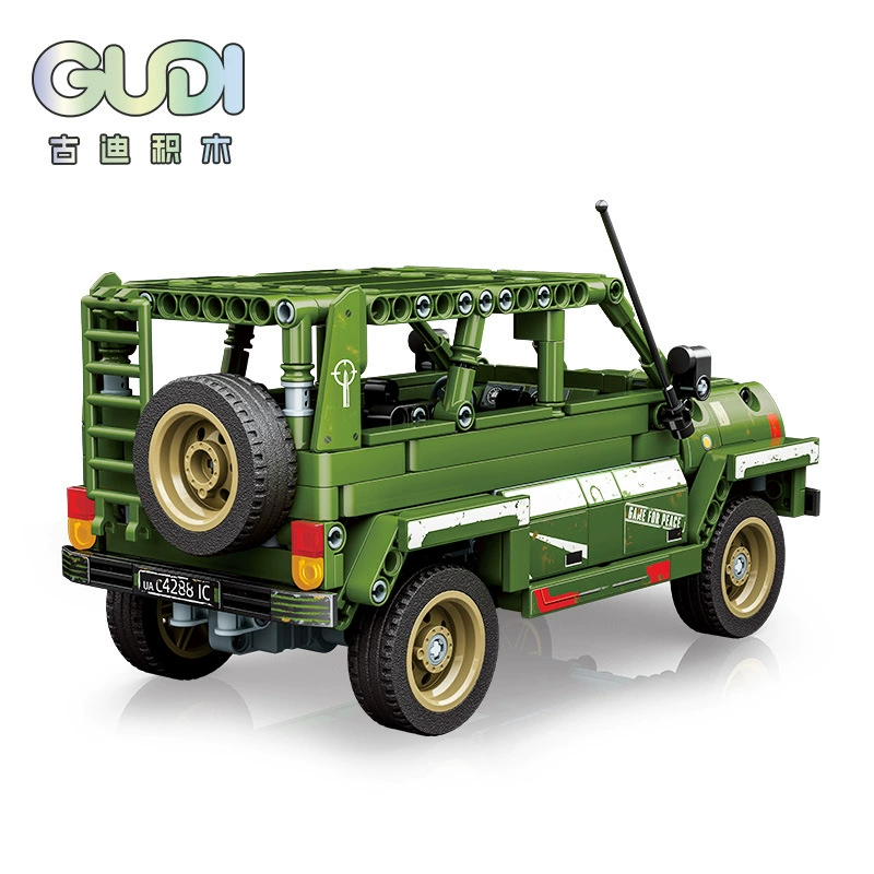 Warrior, SUV, transport, assembly model for boys, constructor, toy, small particles