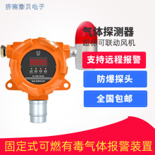 固定式可燃有毒气体检测仪工厂垃圾场氧气一氧化碳硫化氢报警器