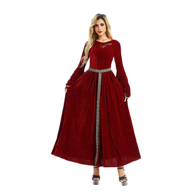 20.26million Costume Vintage Court Style European Farm Peasant Medieval Renaissance Dress_ecoleips.com