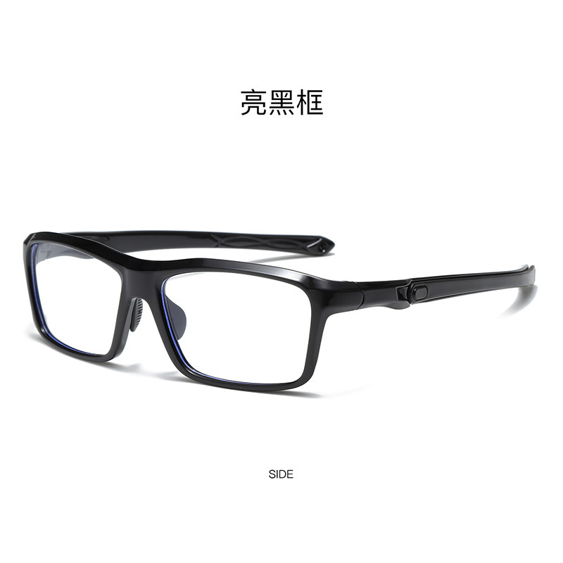 Marco de gafas deportivas colección TR90 anti-deslizante para hombres y mujeres, gafas de luz plana, gafas juveniles anti-luz azul