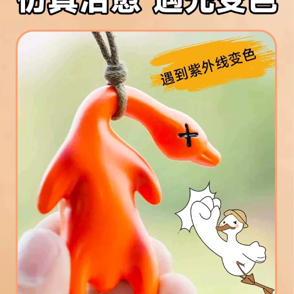 Маленькая красная книга с тем же обесцвеченным утиным подвеской