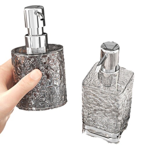 Light luxury water corrugated packaging bottles fashionable hand sanitizer bottles bubbler shampoo body gel laundry detergent wash