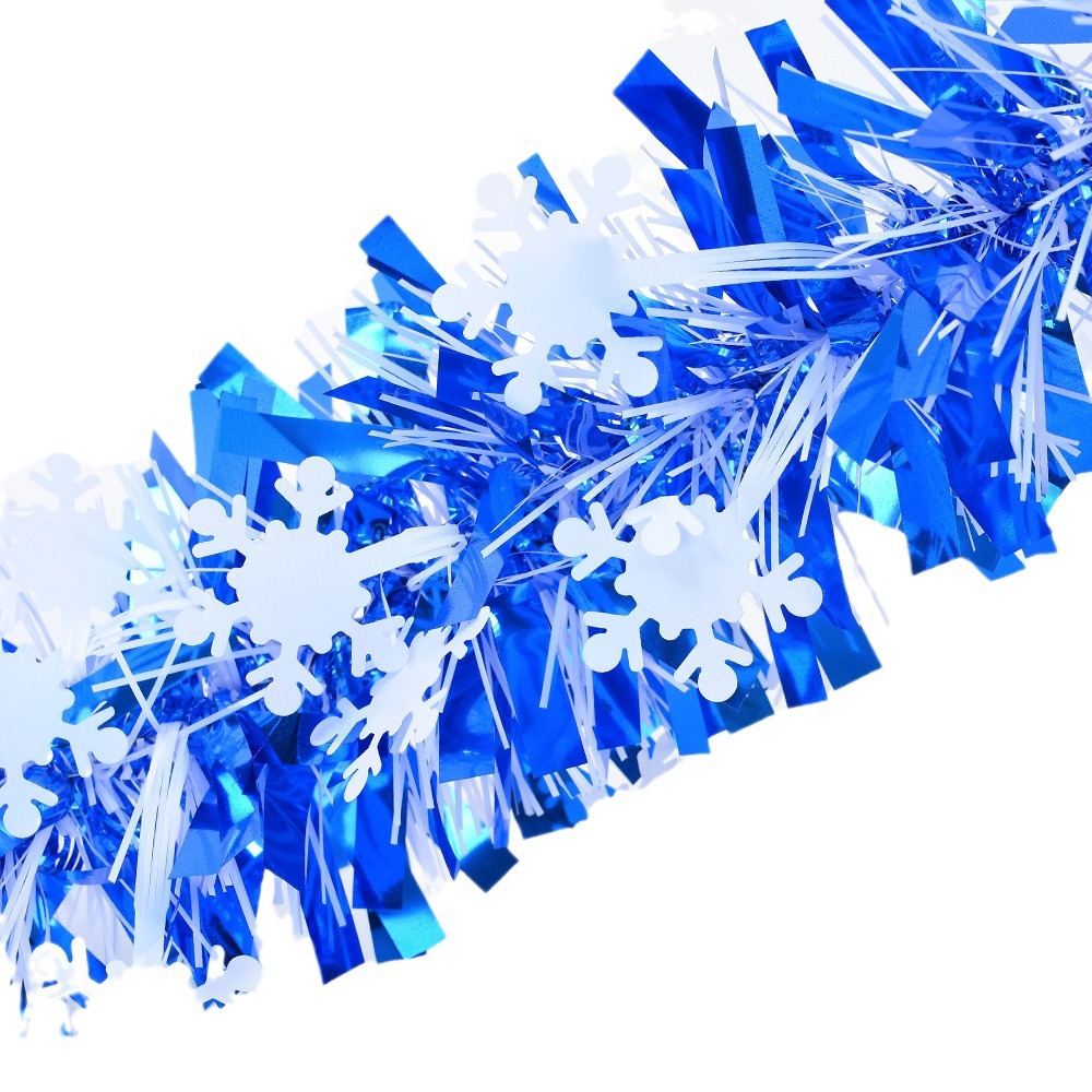 Transfronterizo directo de fábrica decoración de Navidad copo de nieve tira fiesta vacaciones actividad diseño tira de lana cinta Garland