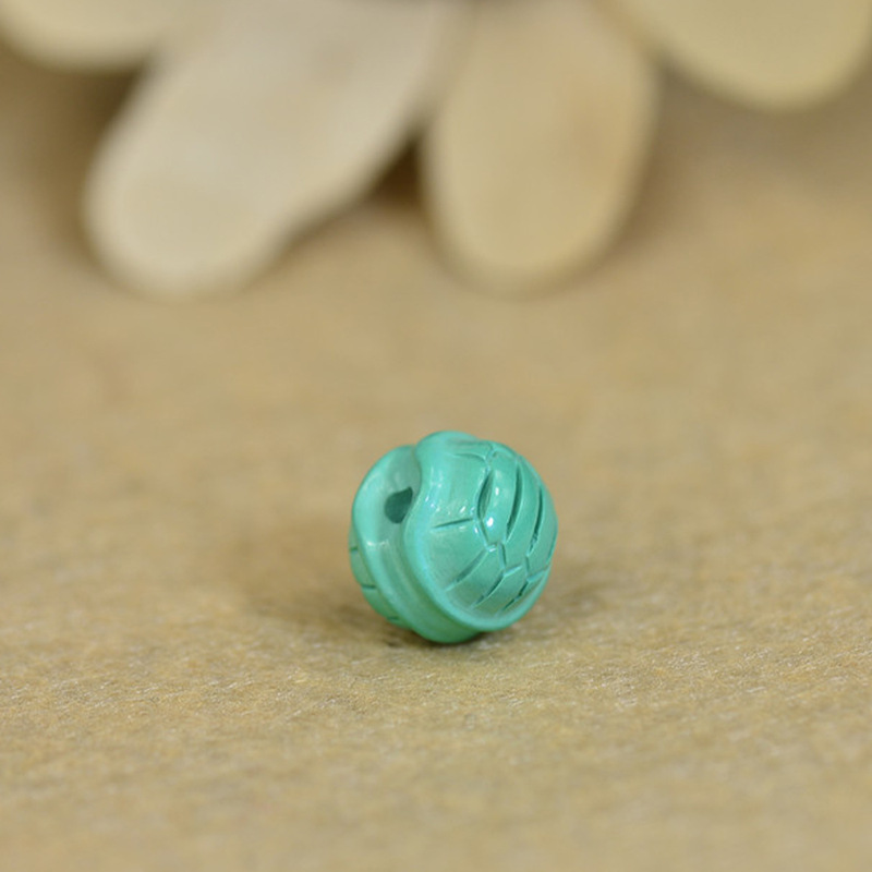 Natural Raw Mineral Yun Gai High Porcelain Blue Ya Jiao Mountain Jelly Material Turquoise Jewelry Rich Jade Beads DIY Accessories