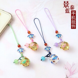 Openable Sachet Ball Cloisonne Mobile Phone Pendant Butterfly Spacer Beads Palace Bell Pendant Personalized Pendant Car Keychain