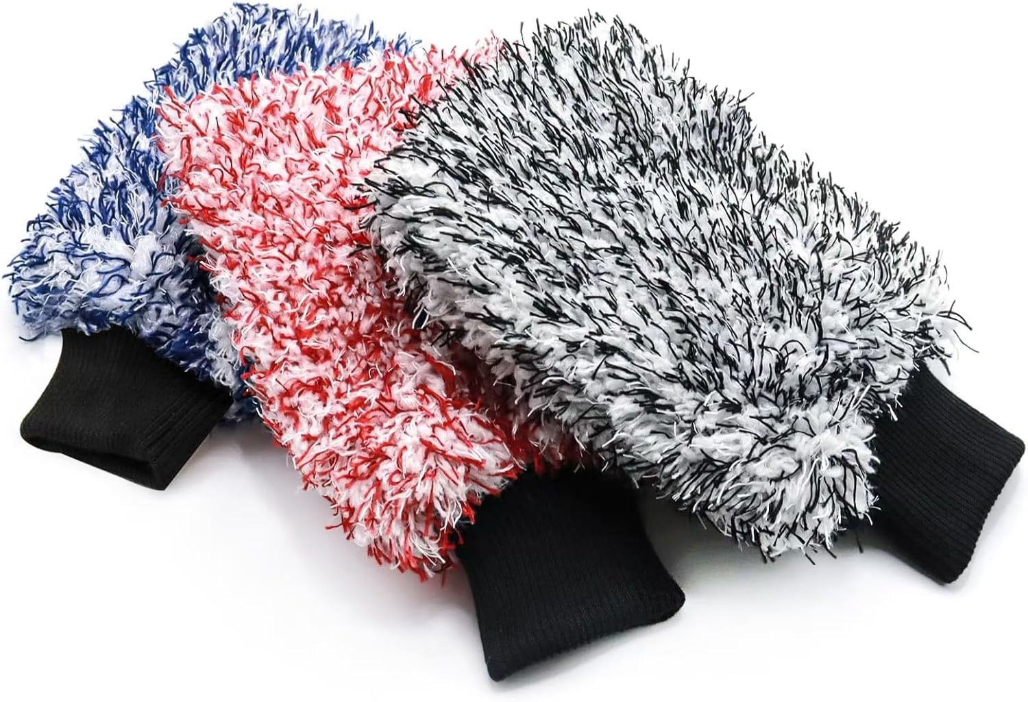 Large Car Wash Mitt Car Cleaning Supplies Long Plush Car Wash Glove