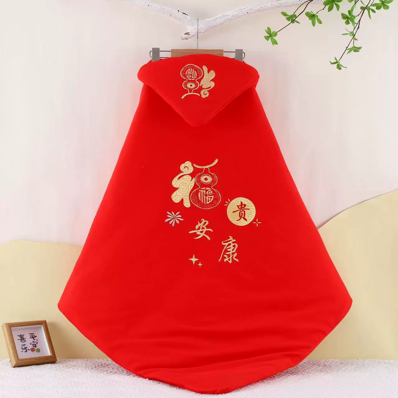 Осенне-Зимний новый хлопок обнимает одеяло хлопок лайнер красный праздничный новорожденный стеганый мешок одеяло производителей оптом