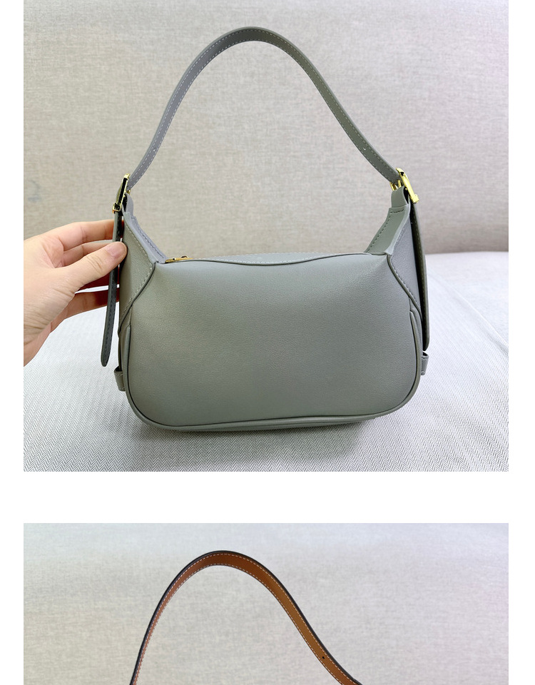 Pomlad in poletje 2024 Nova usnjena torba za cmoke Triumphal Arch Romy pod pazduho, ročna torba za čez ramo, majhna torba za čez ramo_voghion.com