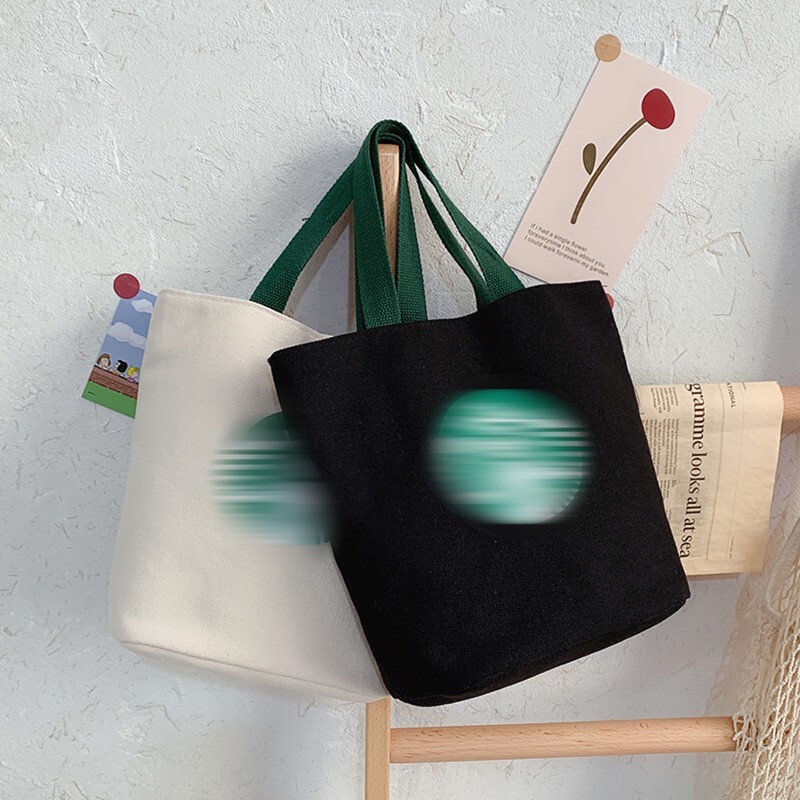 Women's handbag bucket canvas bag new fashion tide Bento small square bag cheap small bag a generation of hair