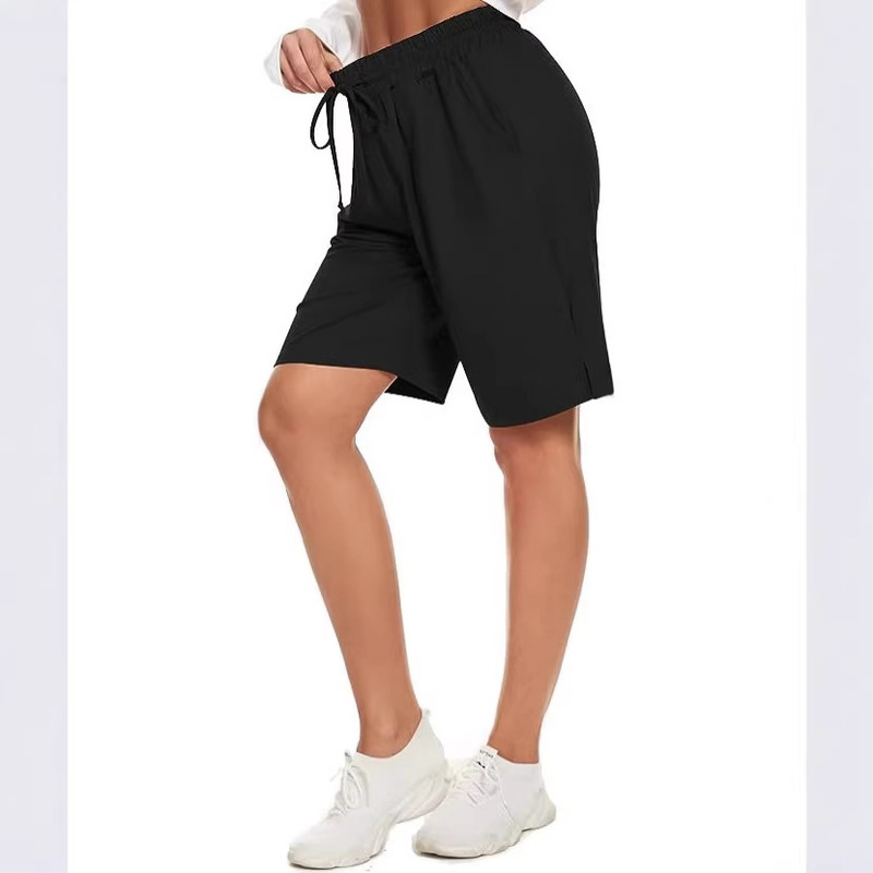 Faylr Amazon Women's Bermuda Shorts Knee-Length Elastic Waist Drawstring Workout Basketball Sports Shorts Faylr Amazon Women's Bermuda Shorts Knee-Length Elastic Waist Drawstring Workout Basketball Sports Shorts