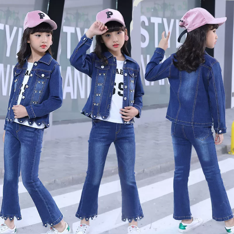 Случайная доставка детской одежды для девочек весной и осенью новая корейская версия