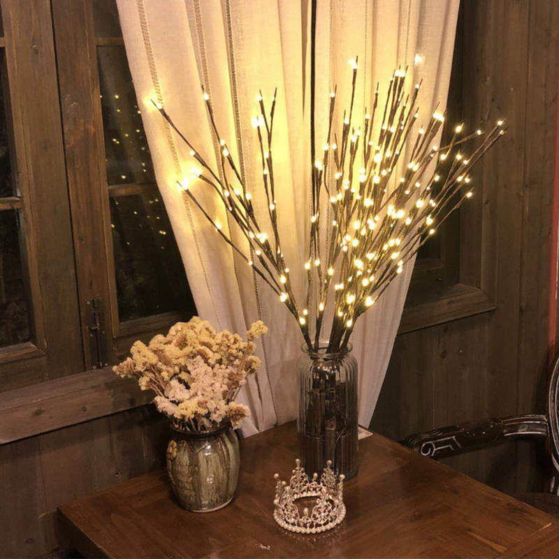 现货批发LED仿真树枝灯北欧室内房间卧室氛围树灯圣诞创意装饰灯|ru