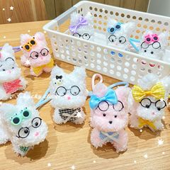 可爱西高地扭扭棒成品小狗挂件（满20个送筐）趣味装饰毛绒挂件
