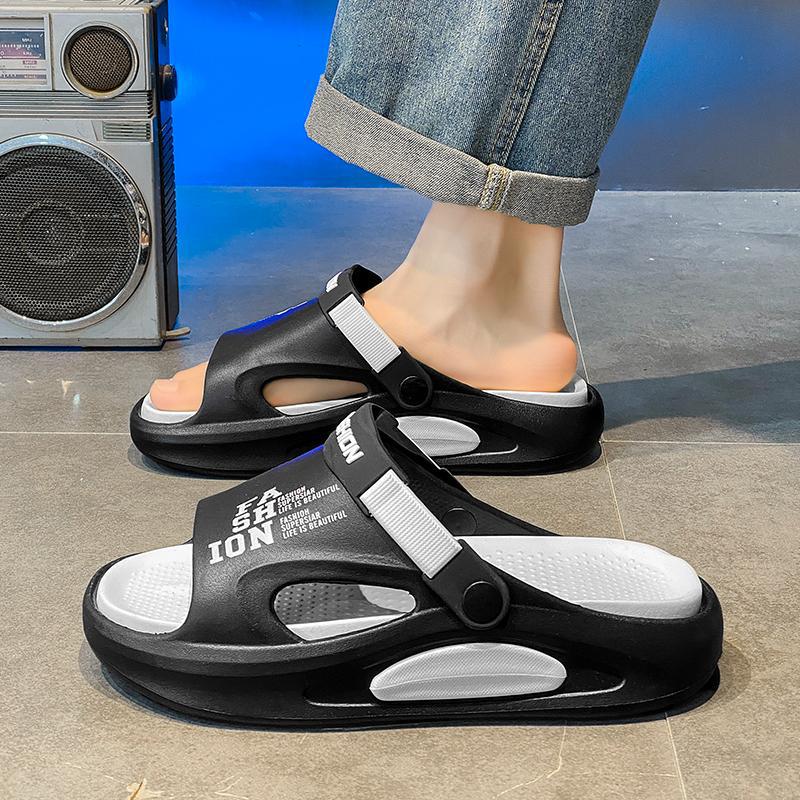 Zapatillas de hombre de comercio exterior de estilo explosivo transfronterizo, chanclas, zapatos de playa de verano antideslizantes y resistentes al desgaste, pies no apestosos, cabello de alta calidad