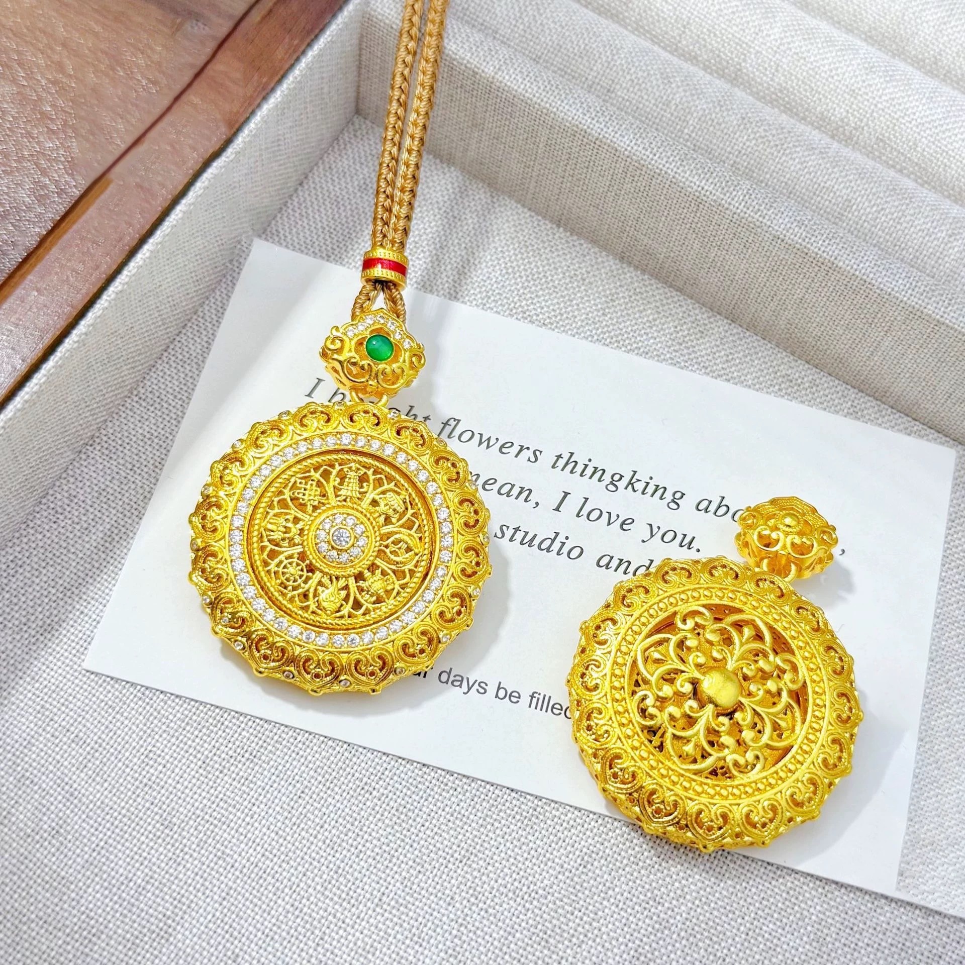 33mm 궁전 선조 나침반 Ruyi 로프