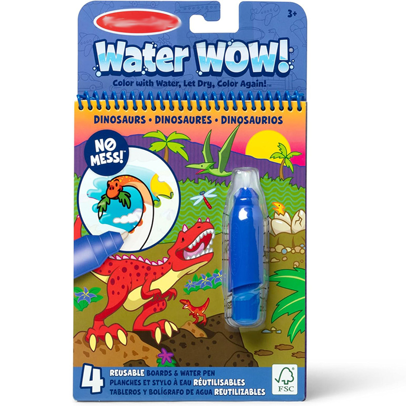 Libro de pintura de agua de rompecabezas de educación temprana transfronteriza Libro de graffiti de agua clara Uso repetido del libro de pintura de agua de bricolaje para niños Versión en inglés