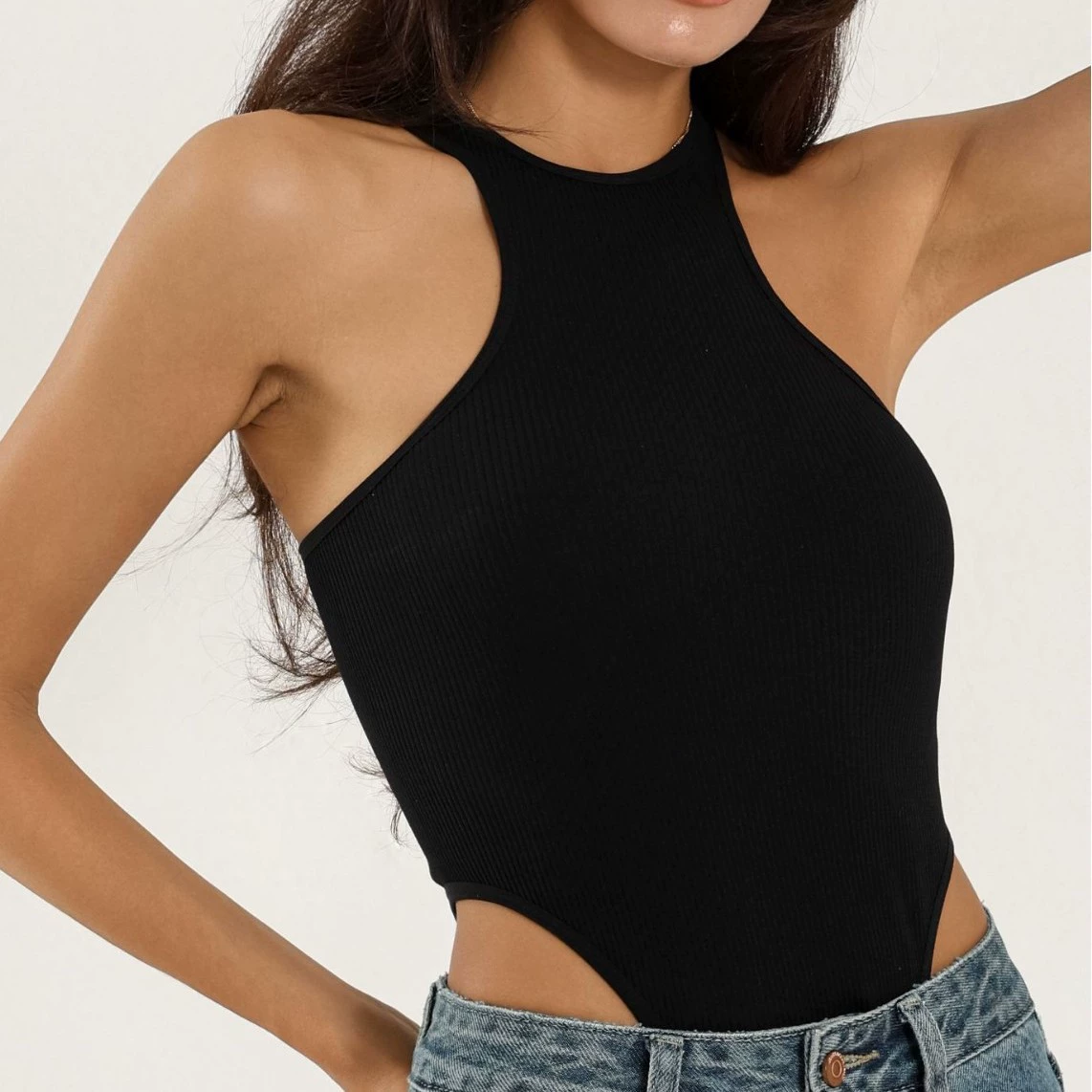 Боди для йоги Cross-border, узкие трусы, бесшовное сексуальное боди на бедрах, одежда для фитнеса, спортивная спинка