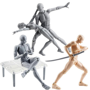 Domestic Shf Body Male and Female Human Figure Model Art Comic Painting Sketch Reference Joint Movable Doll