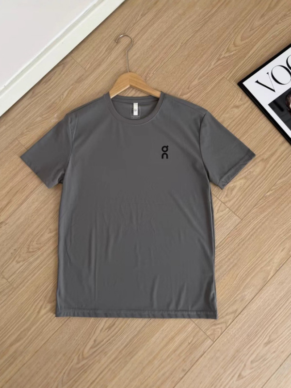 OnApa ベーシックシリコンロゴ高弾性アイスシルク速乾半袖 Tシャツカップルスタイルワンピースドロップシッピング工場直送|undefined