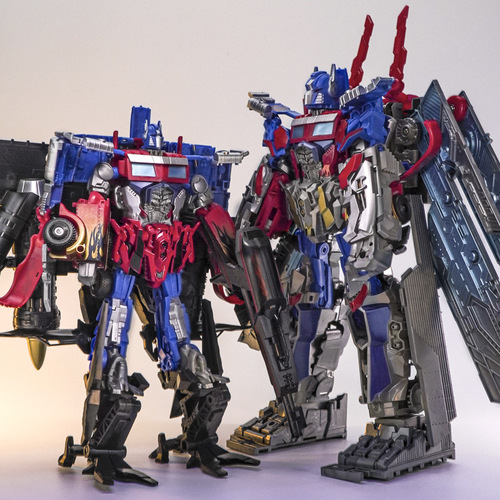 Transformation toys 4 large models Skyfire vest Optimus Prime battle armor King Kong large car robot hand model 5