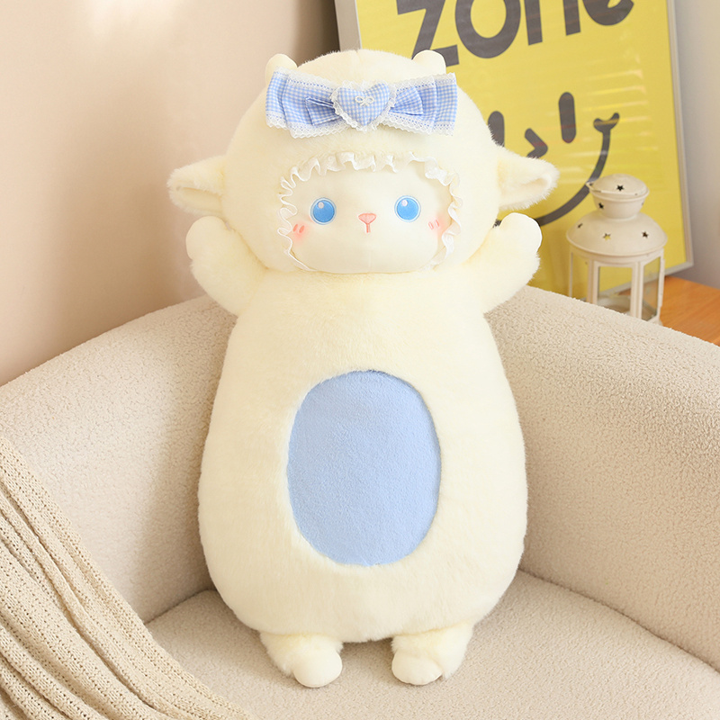 Mochila y Almohada de Oveja de Peluche de Franela para Niños image 9