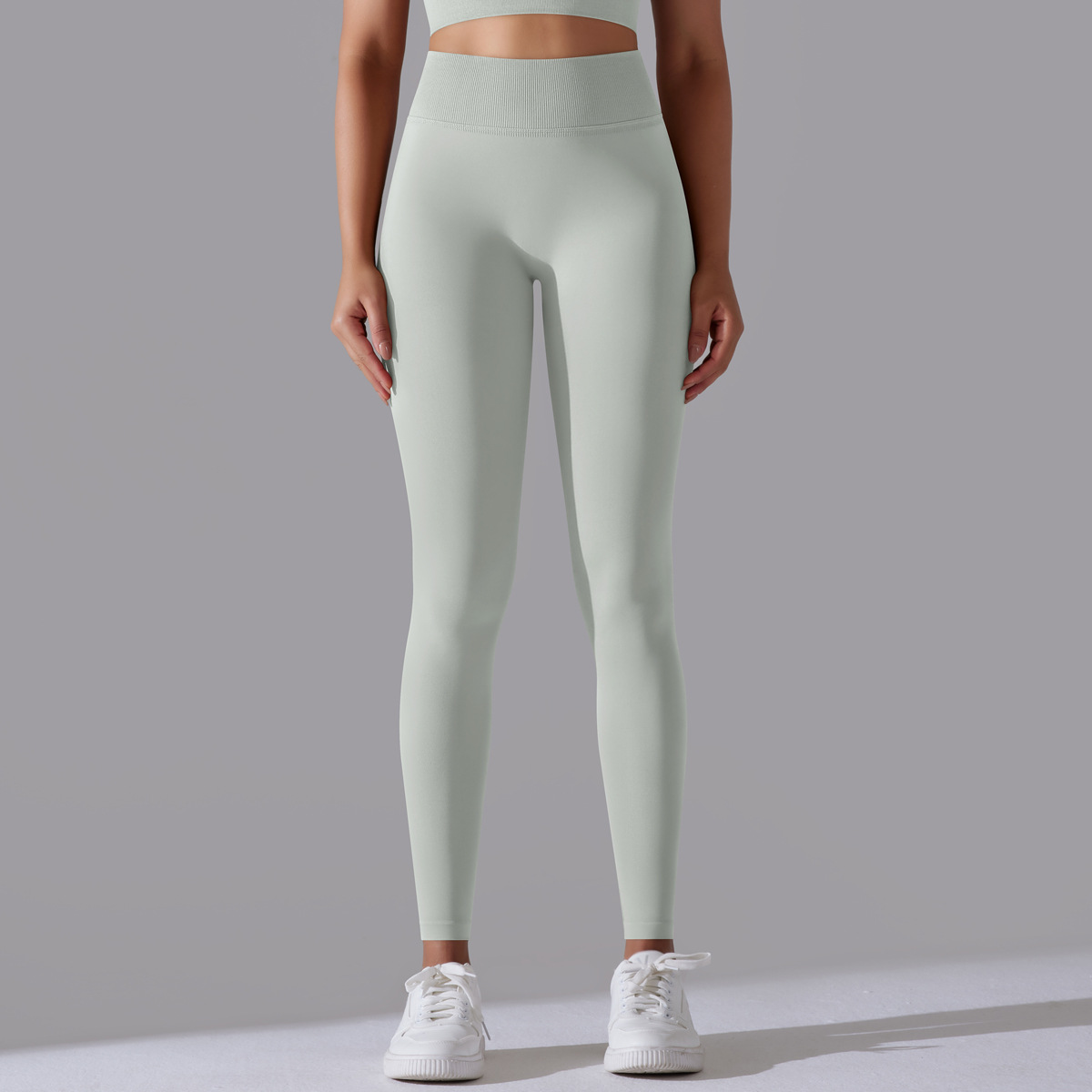 Simple Style Sports Solid Color Nylon Cotton Blend U Neck Tracksuit Vest Jogger Pants Leggings display picture 164