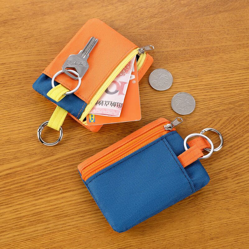 New dopamine color-blocking small wallet, popular portable slim coin purse, two-in-one fashionable ID card holder for women New dopamine color-blocking small wallet, popular portable slim coin purse, two-in-one fashionable ID card holder for women