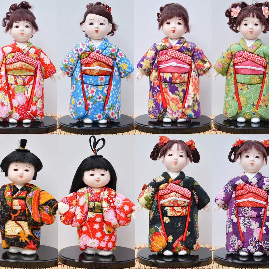 Японский стиль ветер рынок сосновые фигурки украшения японские куклы гейш праздничные подарки украшения Оптовая поставка