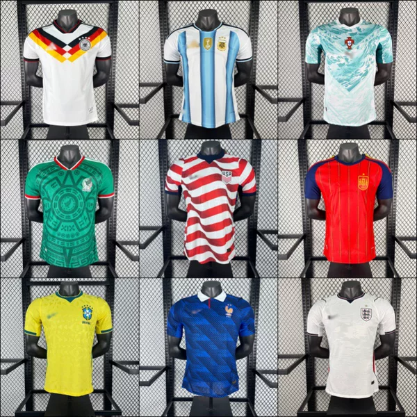 2627 World Cup Brazil Argentina Mexico Barcelona National Club Player Version Football Jersey Short Sleeve Long Sleeve