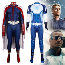 黑袍纠察队cosplay服装万圣节舞台表演服披风超人祖国人超级英雄