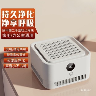 Air Purifier Home Office Dormitory Desktop Formaldehyde Dust Removal Smoking Smell Negative Ion Small Net Wholesale