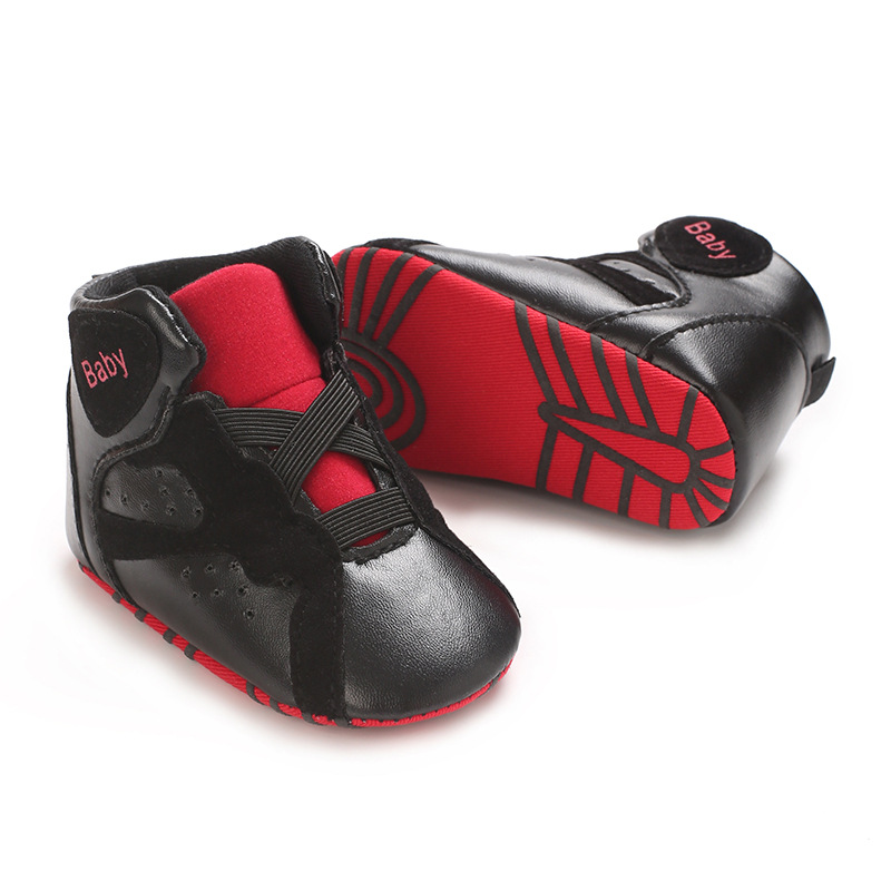Zapatos de bebé de comercio exterior nuevos zapatos casuales de corte medio para hombres y mujeres zapatos para bebés pequeños zapatos de suela blanda 0-1 año image 5