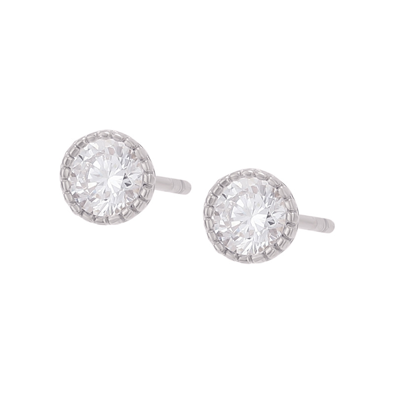 Aretes Geométricos Circulares de Aleación de Cobre Galvanizado para Mujer